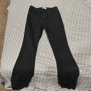 Black bootcut jeans